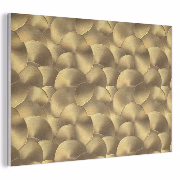 Modern - Cirkel - Goud PET vilt klein 837 -3d