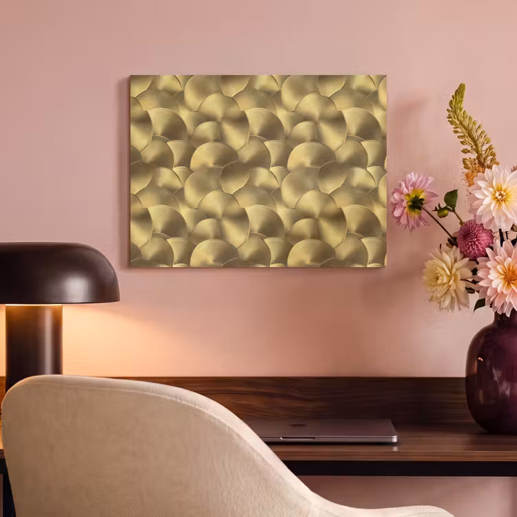 Modern - Cirkel - Goud PET vilt klein 837 -sfeer3