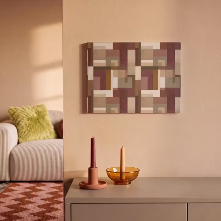 Modern - Geometrie - Kleurrijk PET vilt klein 837 -sfeer1