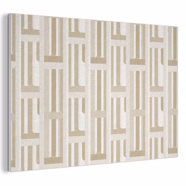 Modern - Geometrisch - Beige PET vilt klein 837 -3d