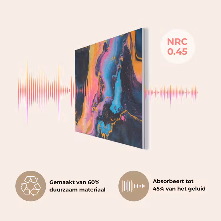 Modern - Marmer - Oranje PET vilt klein -USP_NL