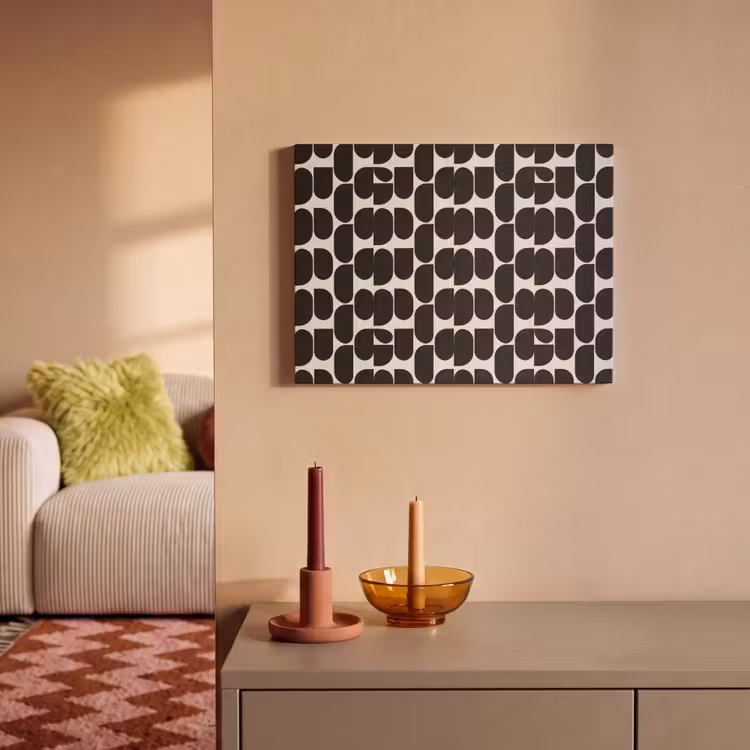 Modern - Patroon - Zwart PET vilt klein 837 -sfeer1