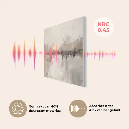 Moderne kunst - Abstract - Beige PET vilt klein -USP_NL