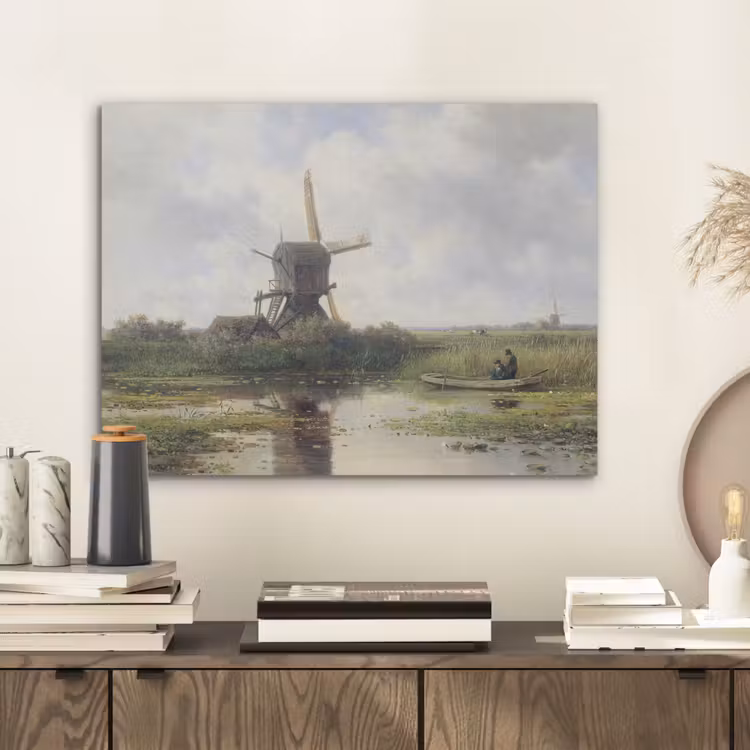 Molen - Willem Roelofs - Oude meesters - Kunst PET vilt klein -sfeer1