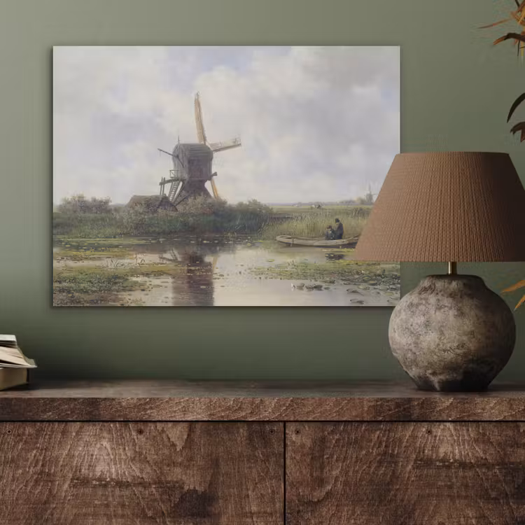 Molen - Willem Roelofs - Oude meesters - Kunst PET vilt klein -sfeer2