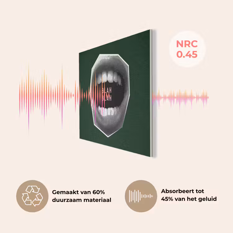 Mond - Groen - Illustratie - BLAH BLAH PET vilt klein -USP_NL