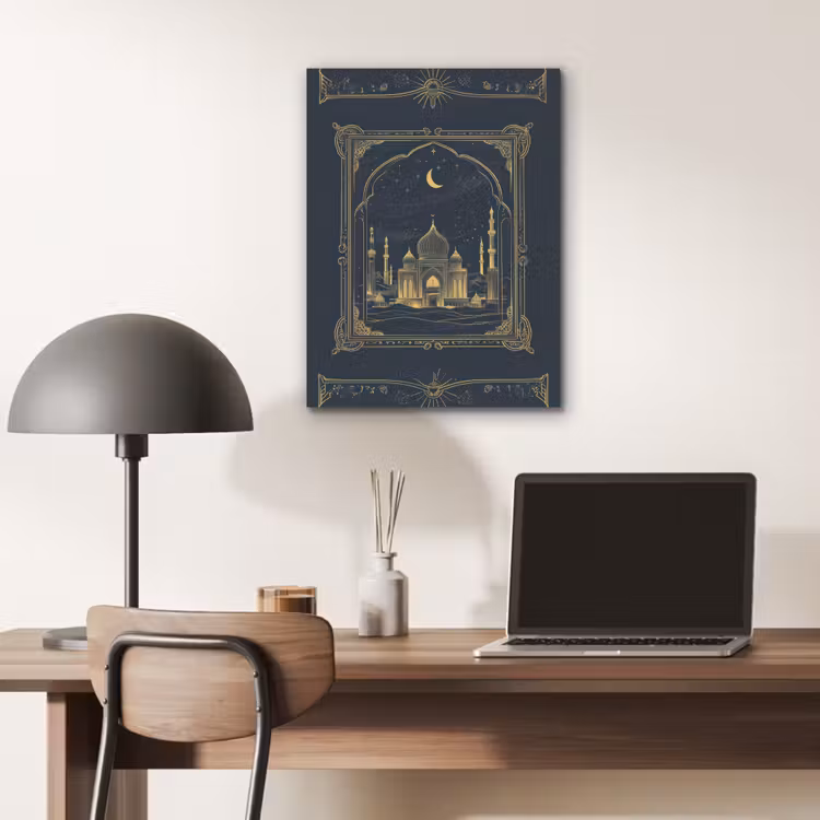 Moskee - Islam - Goud - Ramadan - Islamitische PET vilt klein -sfeer5