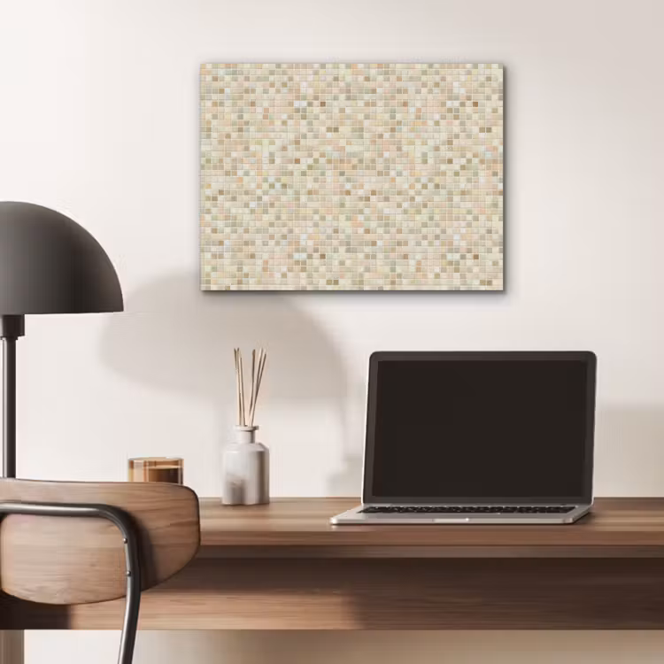 Mozaïek - Patroon - Beige PET vilt klein 837 -sfeer5