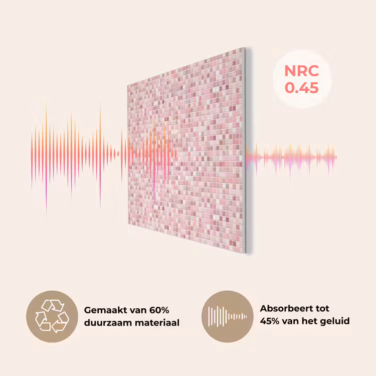 Mozaïek - Patroon - Roze PET vilt klein 837 -USP_NL