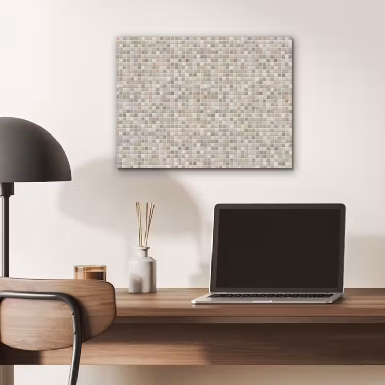 Mozaïek - Patroon- Taupe PET vilt klein 837 -sfeer5