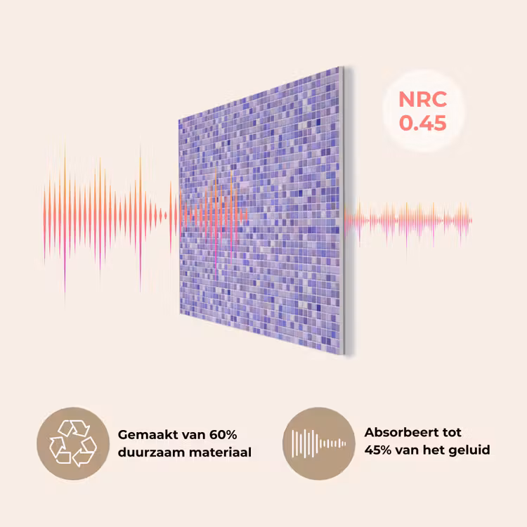 Mozaïek - Tegels - Lila - Amethist PET vilt klein 837 -USP_NL