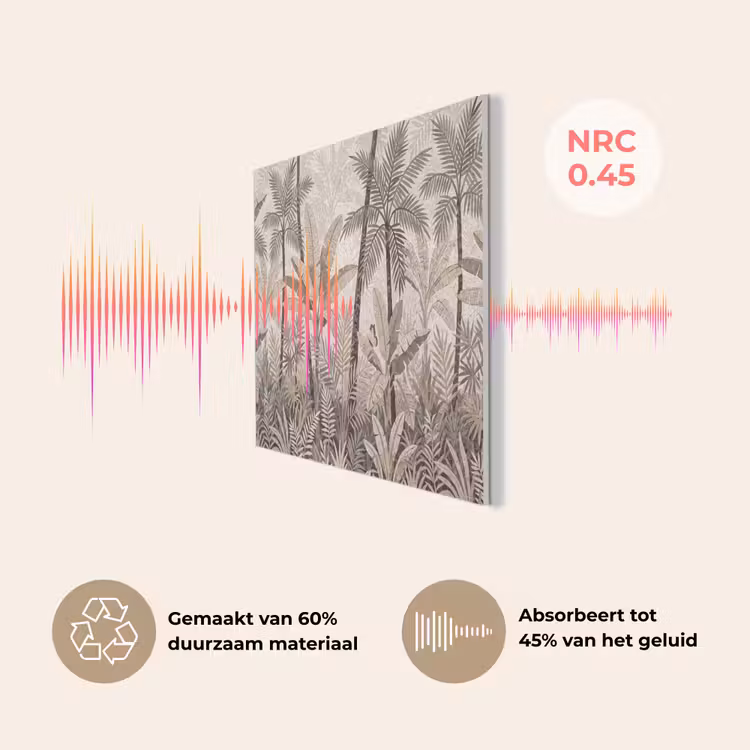 Natuur - Bladeren - Landschap - Mozaïek - Beige PET vilt klein -USP_NL