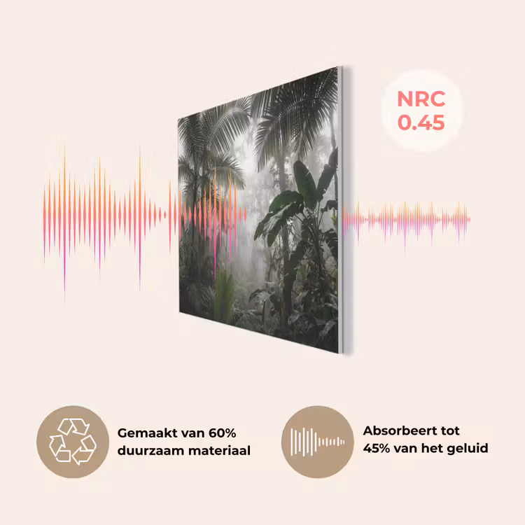 Natuur - Jungle - Mist - Groen - Bladeren PET vilt klein -USP_NL