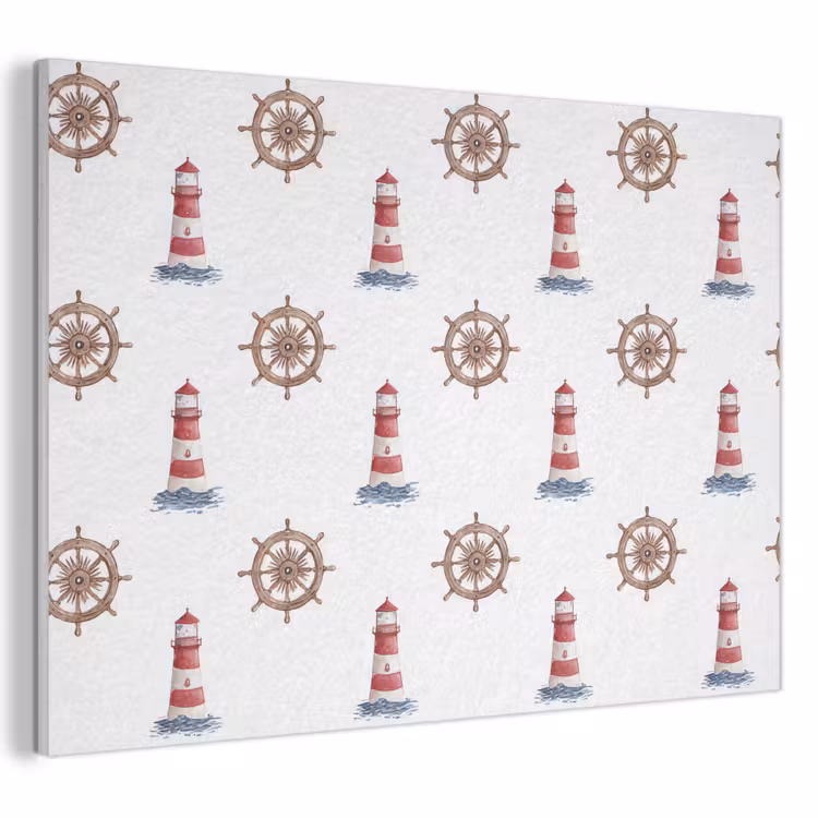 Nautisch - Klassiek - Rood PET vilt klein 837 -3d