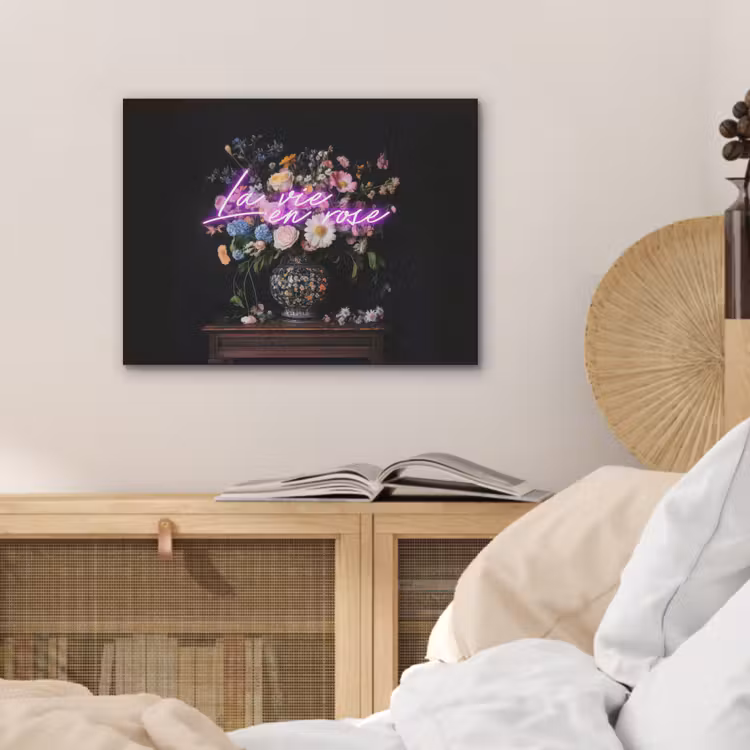Neon - Vaas - Bloemen PET vilt klein -sfeer3