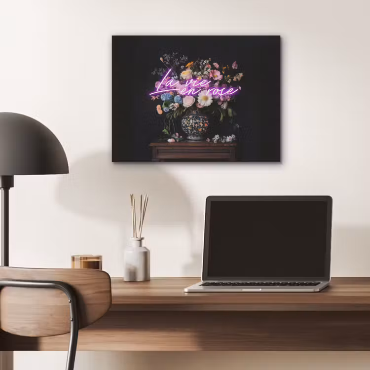 Neon - Vaas - Bloemen PET vilt klein -sfeer5