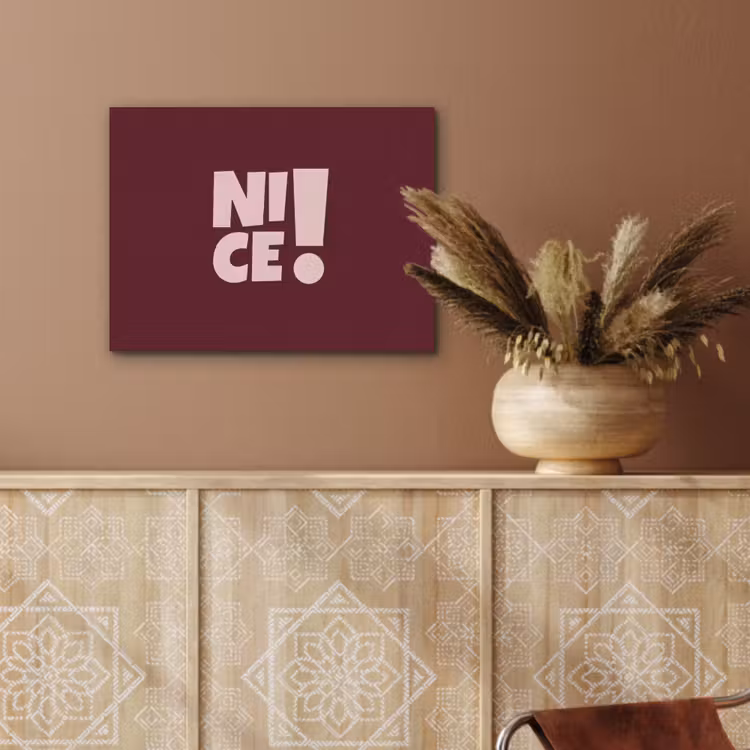 Nice - Uitroepteken - Rood PET vilt klein -sfeer4