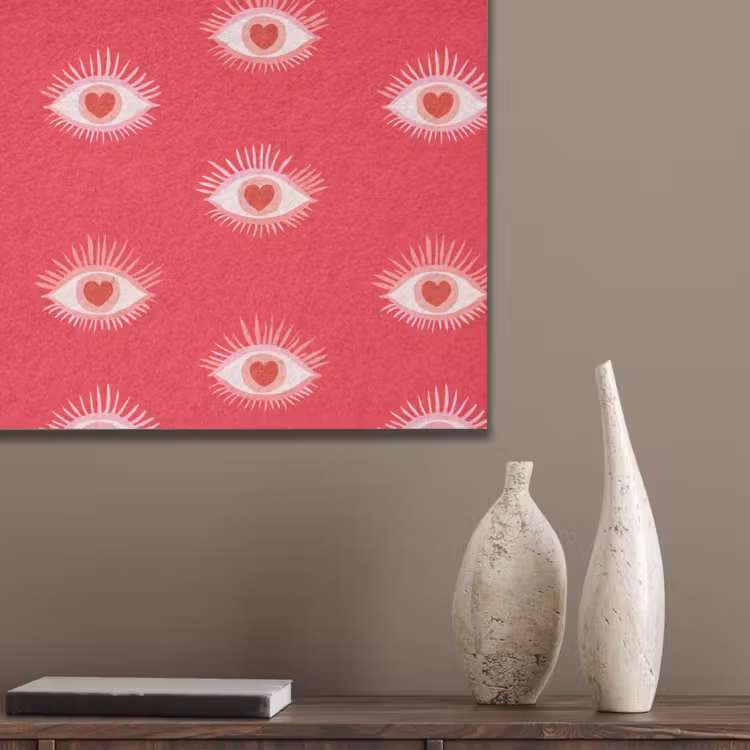 Ogen - Hart - Abstract - Rood - Roze PET vilt klein 837 -sfeer6_closeup