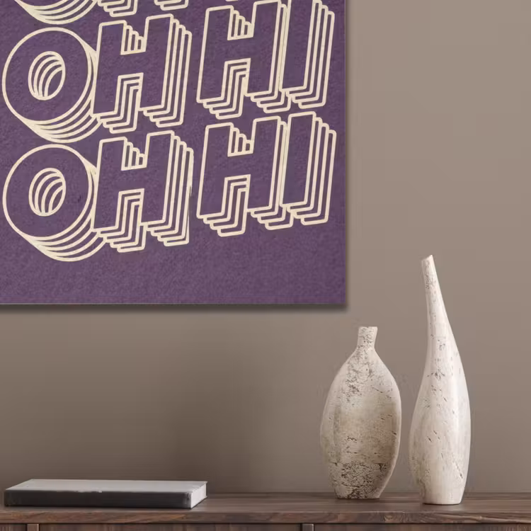 Oh hi - Paars - 3D PET vilt klein -sfeer6_closeup