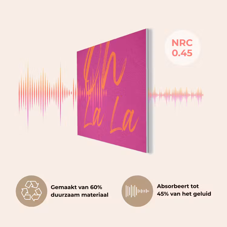 Oh la la - Oranje - Roze PET vilt klein -USP_NL