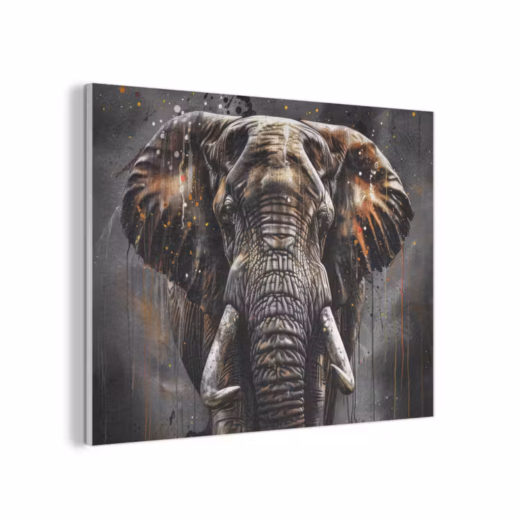 Olifant - Watercolor - Wilde dieren - Luxe PET vilt klein -3d