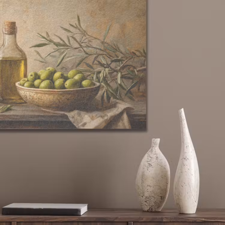 Olijven - Stilleven - Vintage PET vilt klein -sfeer6_closeup