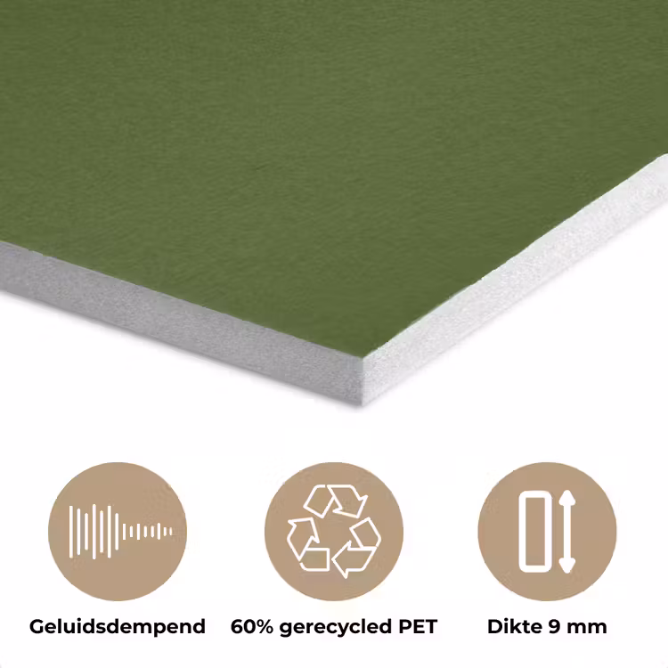 Olive - Drab - Groen PET vilt klein 837 -closeup_NL