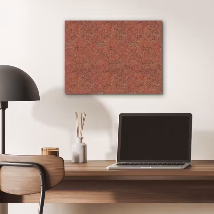Oosters - Bloemen - Terracotta PET vilt klein 837 -sfeer5