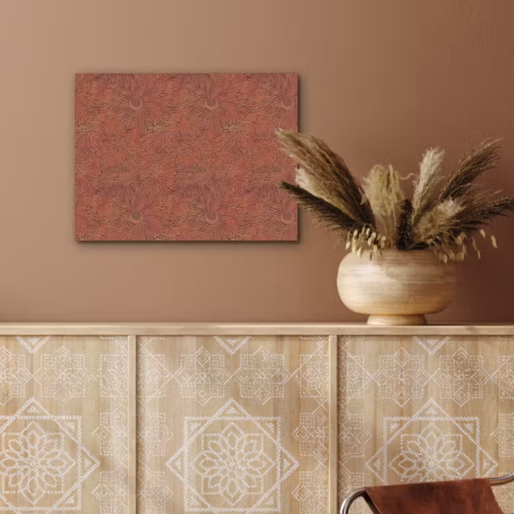 Oosters - Bloemen - Terracotta PET vilt klein 837 -sfeer4