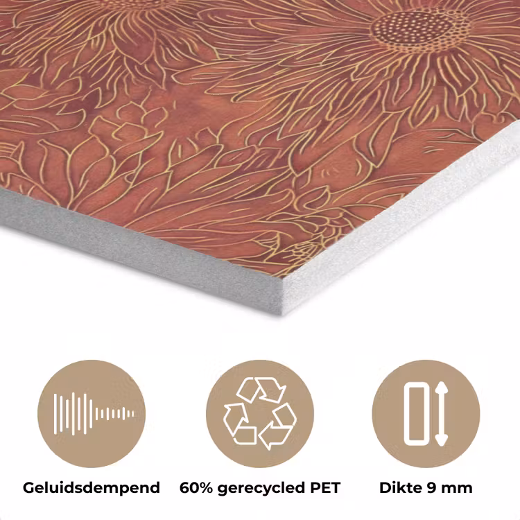 Oosters - Bloemen - Terracotta PET vilt klein 837 -closeup_NL