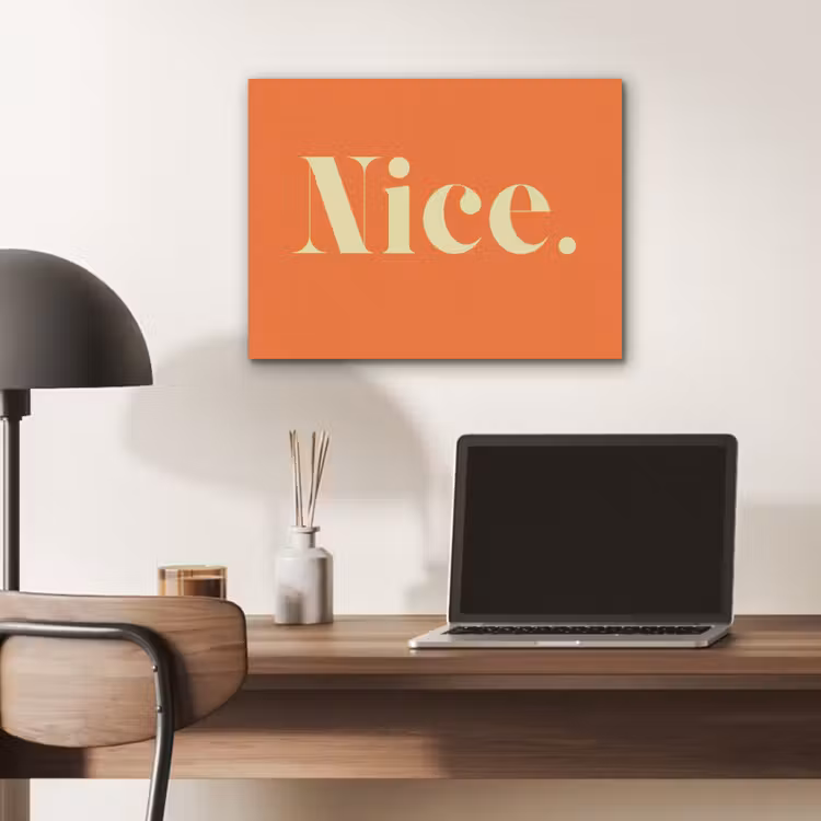 Oranje - Gebroken wit - Nice PET vilt klein -sfeer5