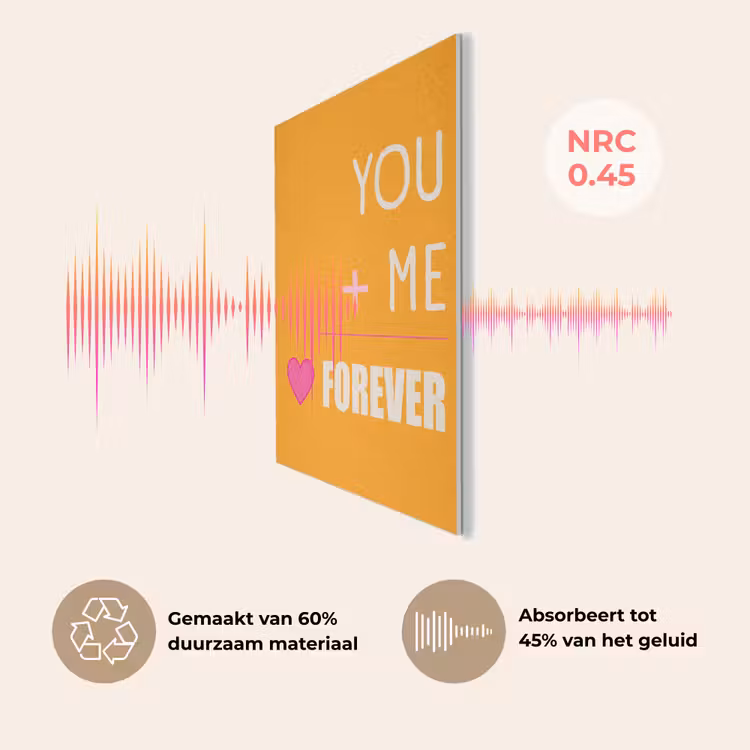 Oranje - Love - Valentijn PET vilt klein -USP_NL