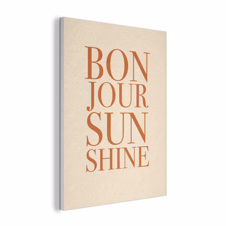 Oranje - Quote - Sun PET vilt klein -3d