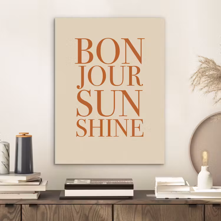 Oranje - Quote - Sun PET vilt klein -sfeer1