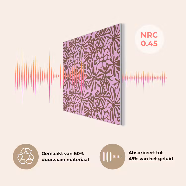Organisch - Patroon - Roze PET vilt klein 837 -USP_NL
