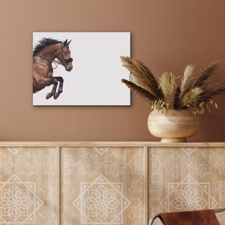 Paard - Springen - Modern PET vilt klein -sfeer4