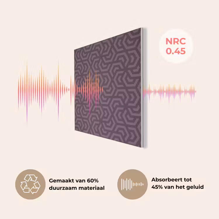 Paars - Geometrisch - Patroon - Donker PET vilt klein 837 -USP_NL