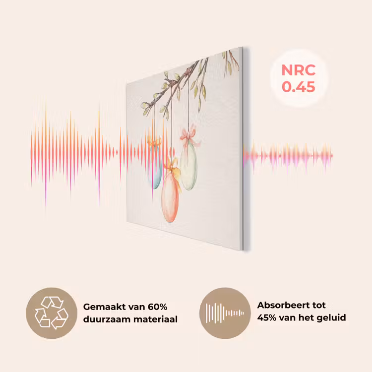 Paastak - Strikje - Eieren PET vilt klein -USP_NL
