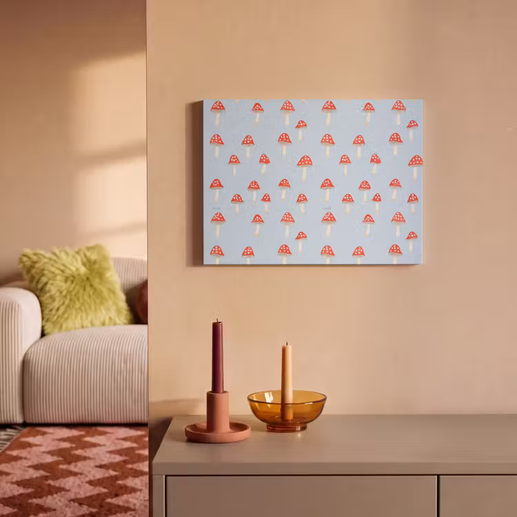 Paddenstoel -Sprookje - Blauw PET vilt klein 837 -sfeer1