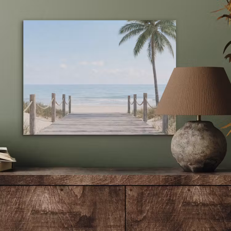 Palmbomen - Pad - Horizon PET vilt klein -sfeer2