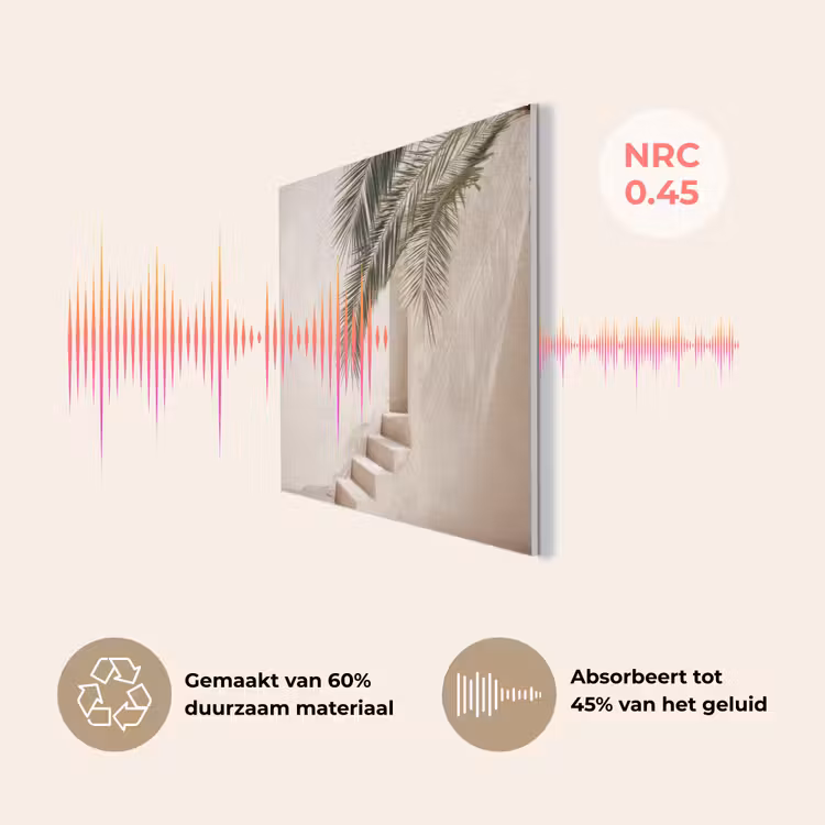 Palmboom - Schaduw - Trap - Beige PET vilt klein -USP_NL