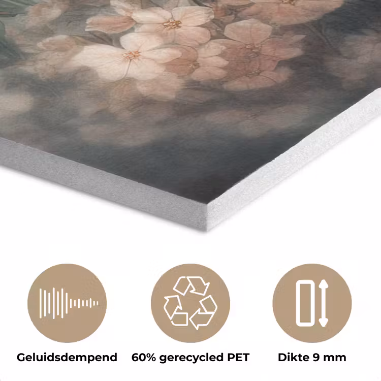 Panda - Dieren - Bloemen - Planten PET vilt klein -closeup_NL