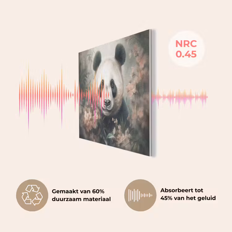 Panda - Dieren - Bloemen - Planten PET vilt klein -USP_NL