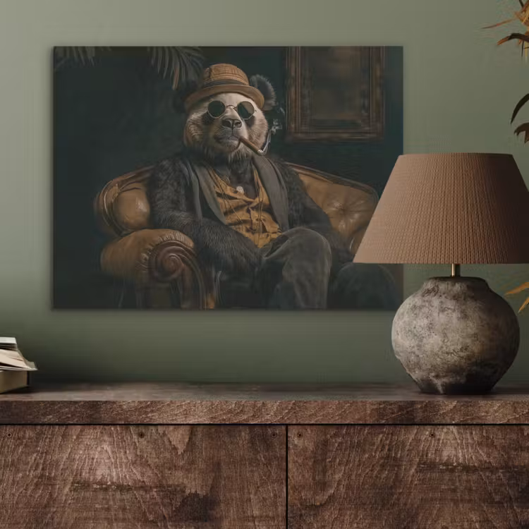 Panda - Hoed - Bril - Pak PET vilt klein -sfeer2