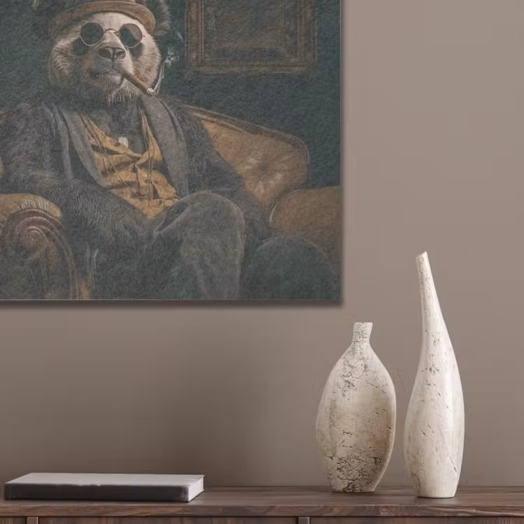 Panda - Hoed - Bril - Pak PET vilt klein -sfeer6_closeup