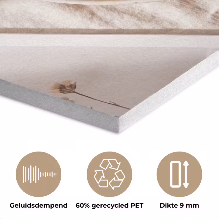 Pannenkoeken - Bessen - Ontbijt - Modern - Beige PET vilt klein -closeup_NL