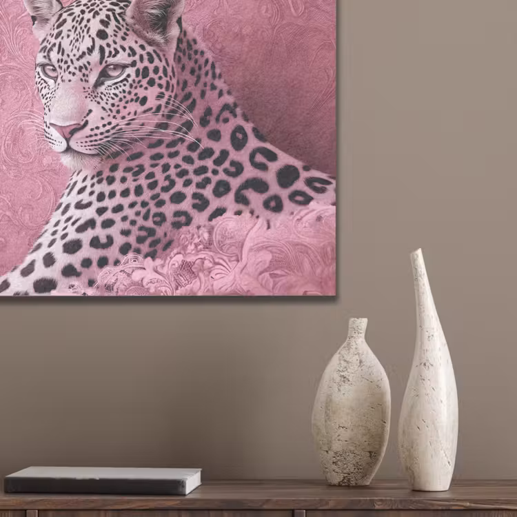 Panter - Luxe - Roze PET vilt klein -sfeer6_closeup