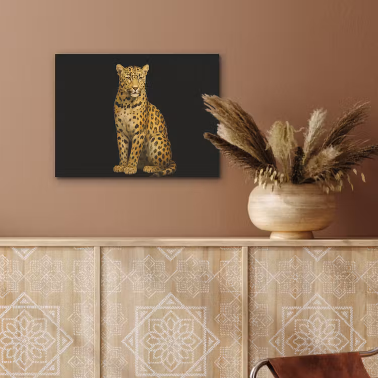 Panter - Realistisch - Bruin PET vilt klein -sfeer4