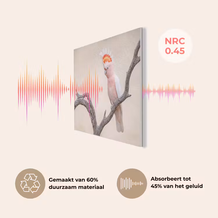Papagaai - Tak - Roze PET vilt klein -USP_NL