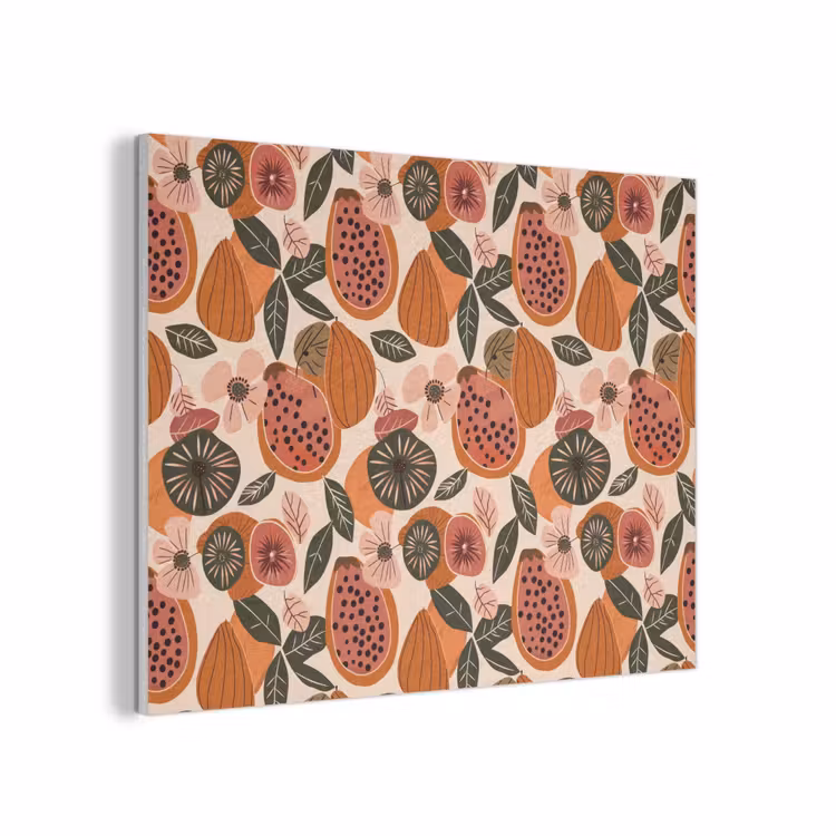 Papaja - Bloesem - Oranje PET vilt klein 837 -3d